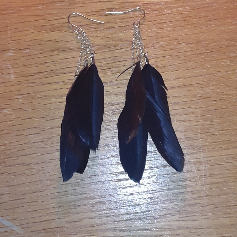 Feather earrings